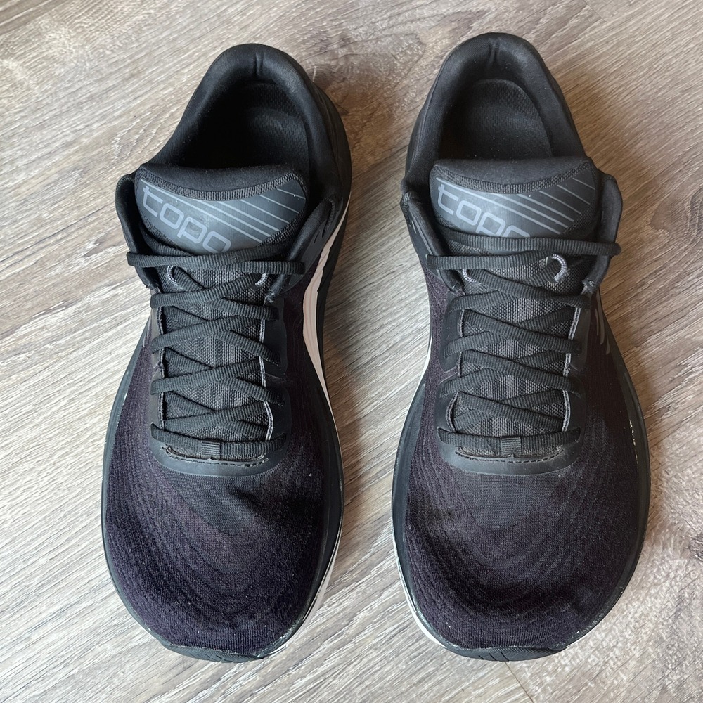 Topo Ultrafly 5 Road Running Shoes Black White Womens 12 UK 11 EU 44.5 - Picture 5 of 9